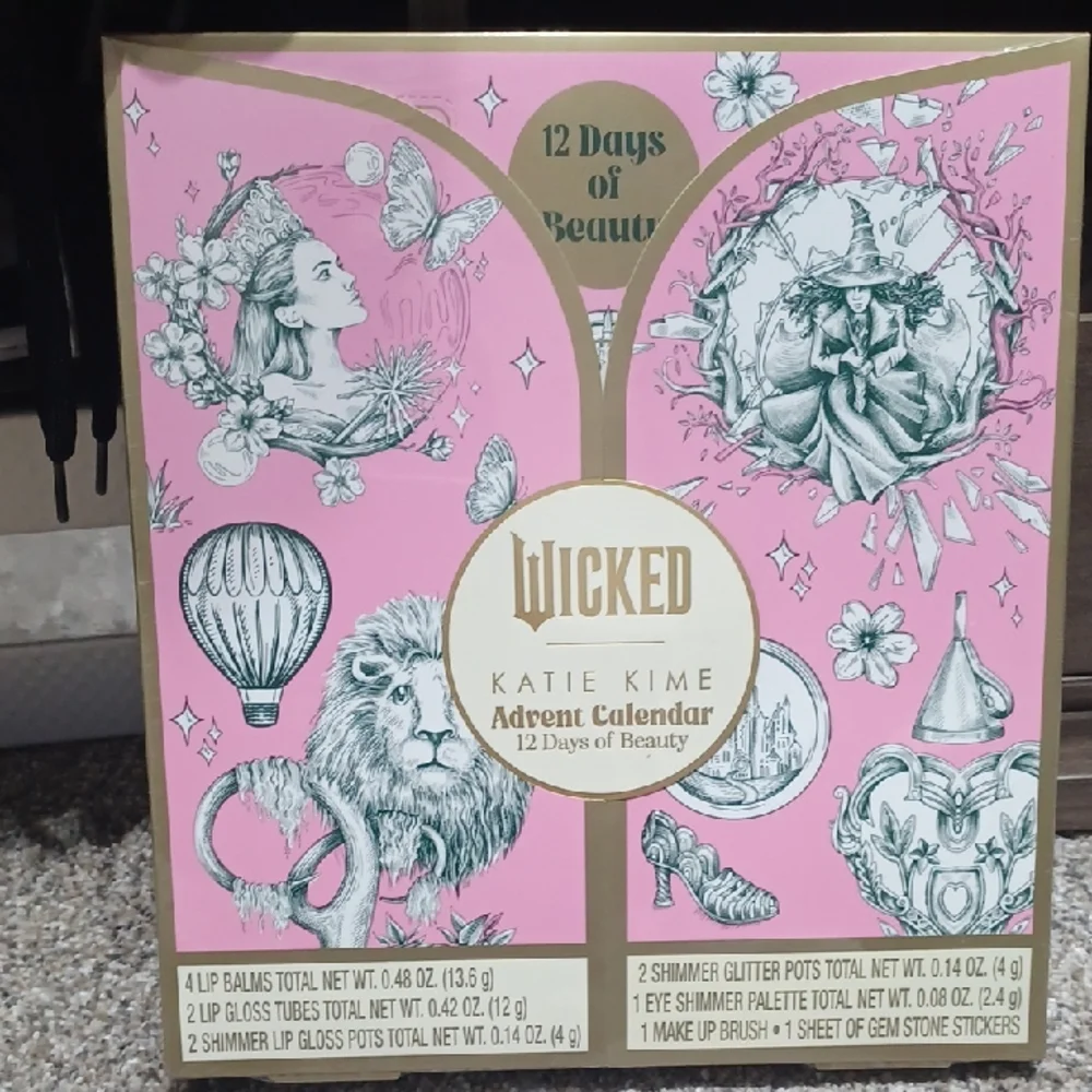 Wicked Katie Kime 12 Days of Beauty Advent Calendar - Pink and Gold
